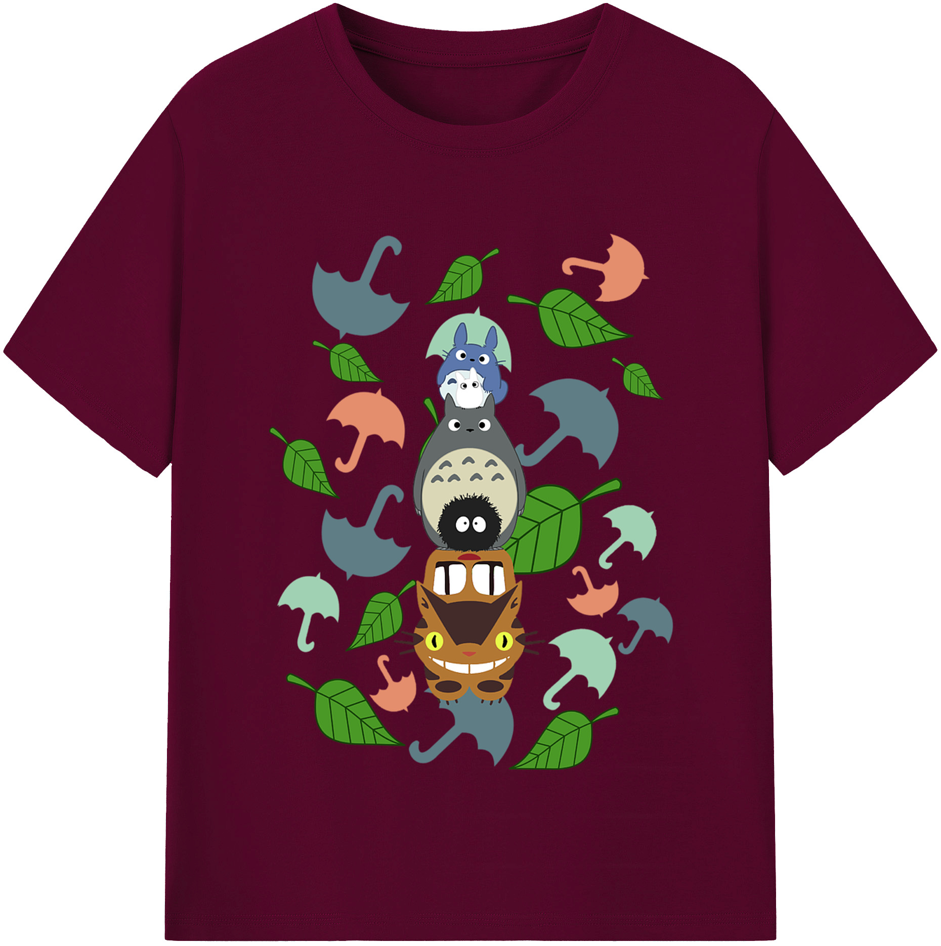 （画像用） となりのトトロ 草壁メイ 草壁サツキ My Neighbor Totoro Satsuki Kusakabe Mei Kusakabe レディースカジュアルプリントTシャツ（綿100％）